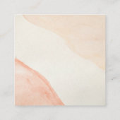 Neutrale Personalisierte Logoverdienstkarten Quadratische Visitenkarte (Rückseite)