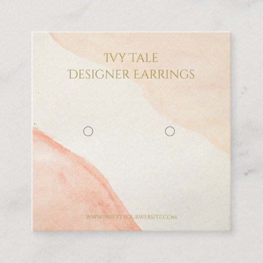 Neutrale Personalisierte Logoverdienstkarten Quadratische Visitenkarte (Vorderseite)