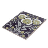 Neutrale Poppies Poppy Blume Jugendstil Deko Folk Fliese (Seite)