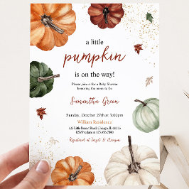 Neutrale Pumpkin-Baby-Dusche Einladung