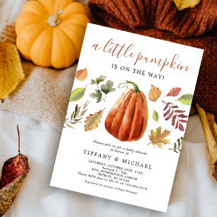 Neutrale Pumpkin-Baby-Dusche Einladung