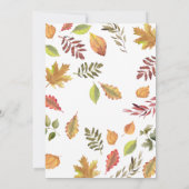 Neutrale Pumpkin-Baby-Dusche Einladung (Rückseite)