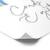 Neutrale Rainbow-Kinderduschkarten und Geschenk Poster (Ecke)