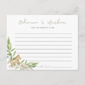 Neutrale Ratschläge für rustikale Geschlechter wün Hinweiskarte (Vorderseite)