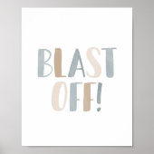 Neutrale Raumkids-Zimmerdekoration Poster (Vorne)