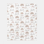 Neutrale Regenbows Name Blanket Fleecedecke (Vorderseite)