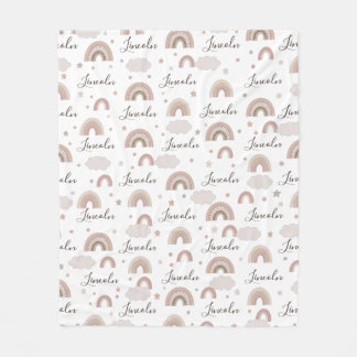 Neutrale Regenbows Name Blanket Fleecedecke
