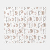 Neutrale Regenbows Name Blanket Fleecedecke (Vorderseite (Horizontal))