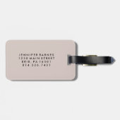 Neutrale Rose Polka Dots | Ich bin hier draußen Gepäckanhänger (Rückseite horizontal)