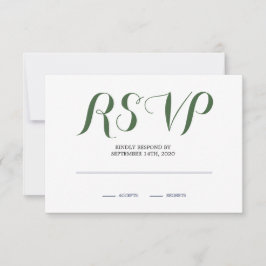 Neutrale Rose RSVP Karte