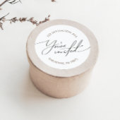 Neutrale Rücksendeadresse der Geschlechter - Umsch Runder Aufkleber