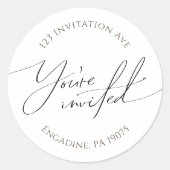 Neutrale Rücksendeadresse der Geschlechter - Umsch Runder Aufkleber (Vorderseite)