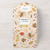 Neutrale rustikale Babydusche All In One Einladung (Außenbereich)