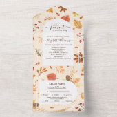 Neutrale rustikale Babydusche All In One Einladung (Innen Boden)