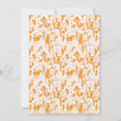 Neutrale rustikale Hochzeitseinladung | Elegant Fl Einladung (Rückseite)