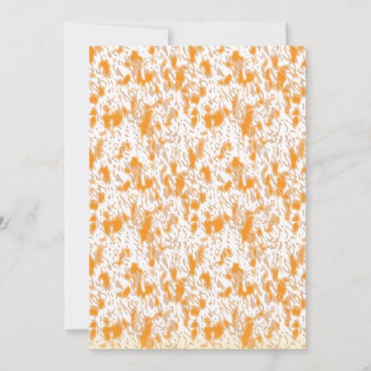 Neutrale rustikale Hochzeitseinladung | Elegant Fl Einladung (Rückseite)