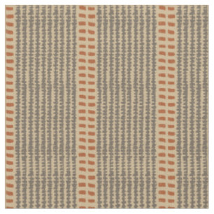 Neutrale rustikale Terrakotta-Marokkanischer Ikat- Stoff