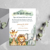 Neutrale Safari Baby Dusche Einladungen