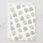 Neutrale Safari-Babydusche Einladung (Rückseite)