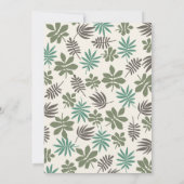 Neutrale Safari-Tiere Baby-Dusche Einladung (Rückseite)