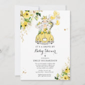 Neutrale Safari-Tiere durch Babydusche Einladung (Vorderseite)