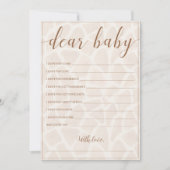 Neutrale Safari-Wünsche für Babykarten (Vorderseite)