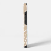 Neutrale Sandwelle Minimalistisch Moderne Personal iPhone Hülle (Linke Seite)