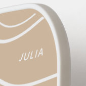 Neutrale Sandwelle Moderne Personalisiert Pickleball Schläger (Linke Seite)