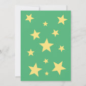 Neutrale Schlafteddybärdusche Einladung (Rückseite)