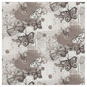 Neutrale Schmetterlinge Muster Unisex Vintag Stoff