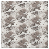 Neutrale Schmetterlinge Muster Unisex Vintag Stoff (Muster)