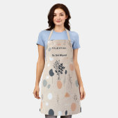 Neutrale Schürze Kochen mit KräuterSilhouette (Getragen)