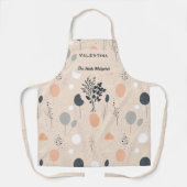 Neutrale Schürze Kochen mit KräuterSilhouette (Vorderseite)