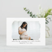 Neutrale Schwangerschaft mit einem Foto Frame Over Ankündigung (Stehend Vorderseite)