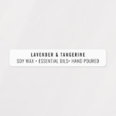 neutrale Siegel-Etiketten mit weißer Kerze Etiketten (Design 1)