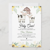 Neutrale Sonnenblumen des Geschlechts Heilige Kuh Einladung (Vorderseite)