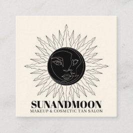 Neutrale spirituelle Solarenergie Heilung Sonnenmo Quadratische Visitenkarte