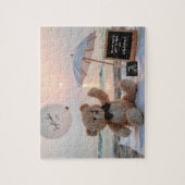 Neutrale Strand-Babyankündigung Puzzle (Vertikal)