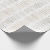 Neutrale Streifen Geschenkpapier (Ecke)