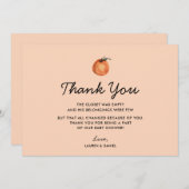 Neutrale Süsse Babydusche Danke Karten (Vorne/Hinten)
