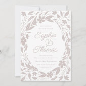 Neutrale Tan-Paare-Gruppe Einladung (Vorderseite)