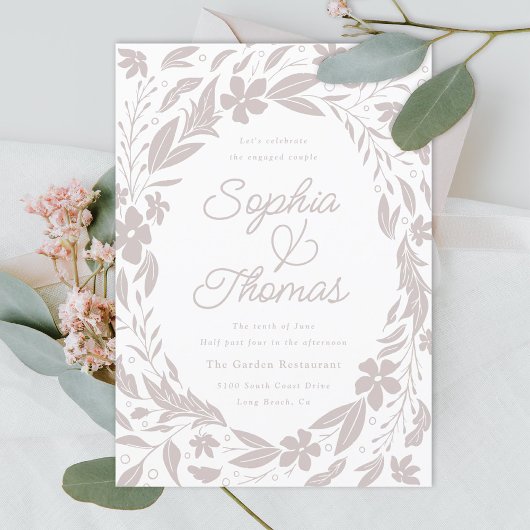 Neutrale Tan-Paare-Gruppe Einladung