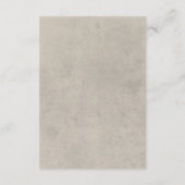 Neutrale Tan-Wildblumen Moderner Empfang Begleitkarte (Rückseite)