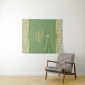 Neutrale Taufe Imitate für Gender - goldener Hinte Wandteppich (Beispiel (Horizontal))