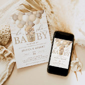 Neutrale Teddy Bär-Genderoffenbarung Einladung