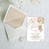 Neutrale Teddy Bär-Genderoffenbarung Einladung