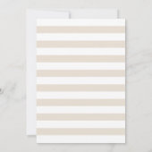 Neutrale Teddy Bear Moon Stars Babydusche Einladung (Rückseite)