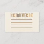 Neutrale Teddy-Gender-Aufklärungskarte Hinweiskarte (Rückseite)