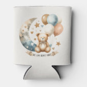 Neutrale Teddy-Gender-Offenlegung Dosenkühler (Vorderseite)