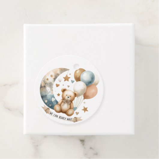 Neutrale Teddy-Gender-Offenlegung Geschenkanhänger (Beispiel)